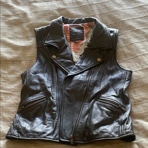 Sanctuary Black Leather Vest